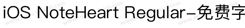 iOS NoteHeart Regular字体转换